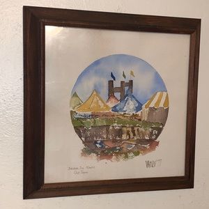 Bazaar Del Mundo Old Town Vranesh 1977 Watercolor